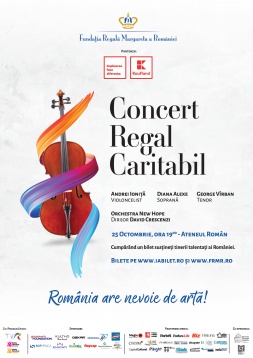 Muzicieni de talie internațională într-un Concert Regal caritabil pe scena Ateneului Român