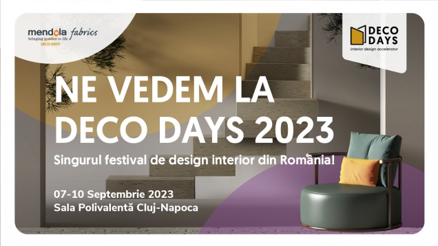 Peste 3500 de vizitatori și 300 designeri sunt așteptati la Deco Days 2023