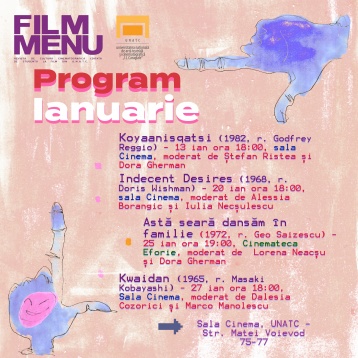 Programul Cineclubului Film Menu