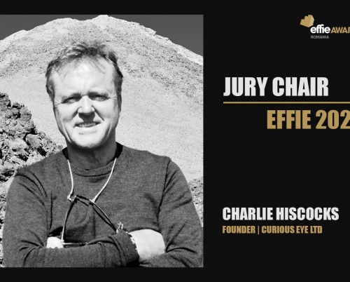Charlie Hiscocks, Founder Curious Eye Ltd, este Președintele Juriului Effie 2020